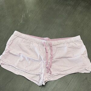 GAP Purple Gingham Pajama Shorts